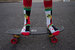 Skater Alien on a Half Pike Watermelon Socks for Men