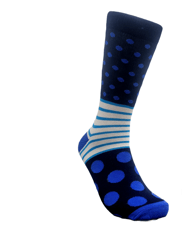 Stripes and Dot Patterned Socks From the Sock Panda (Adult Medium)