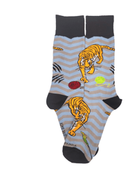 Tiger Playing with Toys Socks - Multi