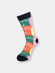 Vibrant Citrus Pattern Socks