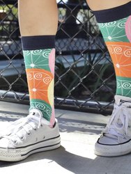 Vibrant Citrus Pattern Socks