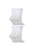 12 Pair Multipack Kids Plain Coloured Casual Bamboo Socks For Summer - White