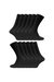 12 Pair Multipack Mens 100% Cotton Socks - Black