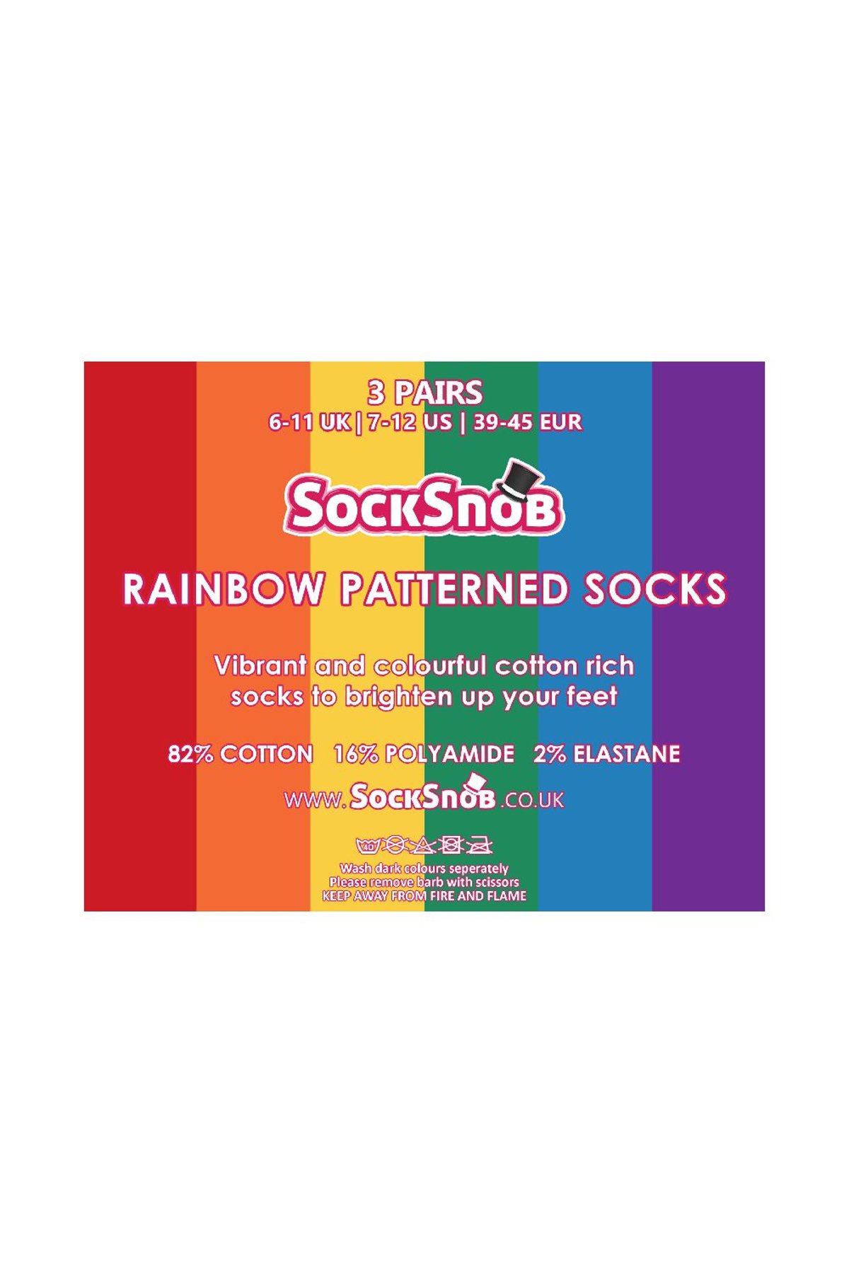 6 Pack Mens Non Elastic Stripe Patterned Cotton Socks - Sock Snob