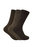3 Pairs Mens Cushioned Sole Wool Blend Walking Hiking Socks For Boots - Black