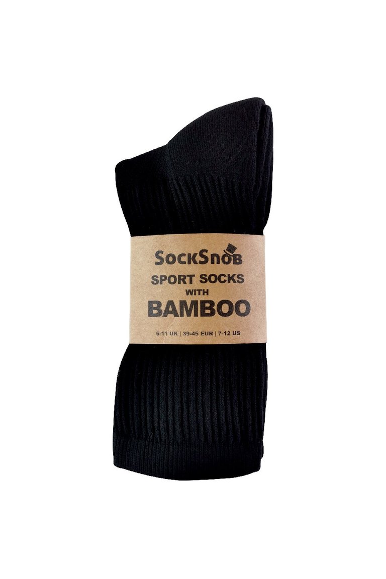 6 Pack Mens Bamboo Organic Cotton Running Sport Socks