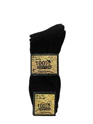 6 Pack Mens Soft 100% Cotton Breathable Coloured Ribbed Dress Socks
