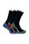 Mens Breathable Heavy Duty Bamboo Work Socks For Steel Toe Boots - Multicolour