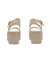 Open Toe Platform Sandals In Sand