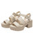 Open Toe Platform Sandals In Sand