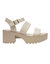 Open Toe Platform Sandals In Sand - Sand