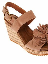 Cali Rose Wedge - Taupe