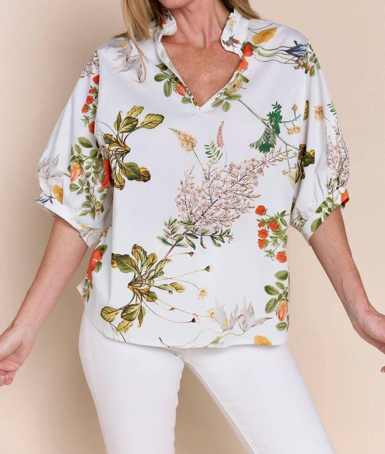 Adele Blouse In Garden Floral - Garden Floral