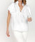 Cali Satin Blouse In White - White