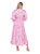 Clement Tiered Dress In Sky Hot Pink