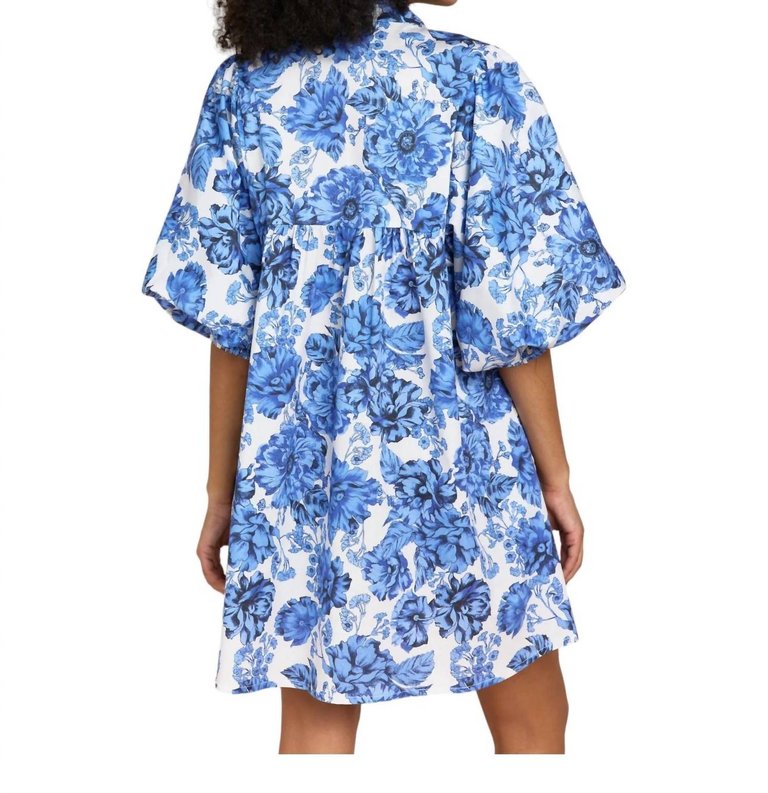 Jasper Dress In Blue Garden