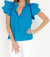 Kata Blouse In Imperial Blue - Imperial Blue