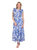 Liz Dress In Blue Garden - Blue Garden