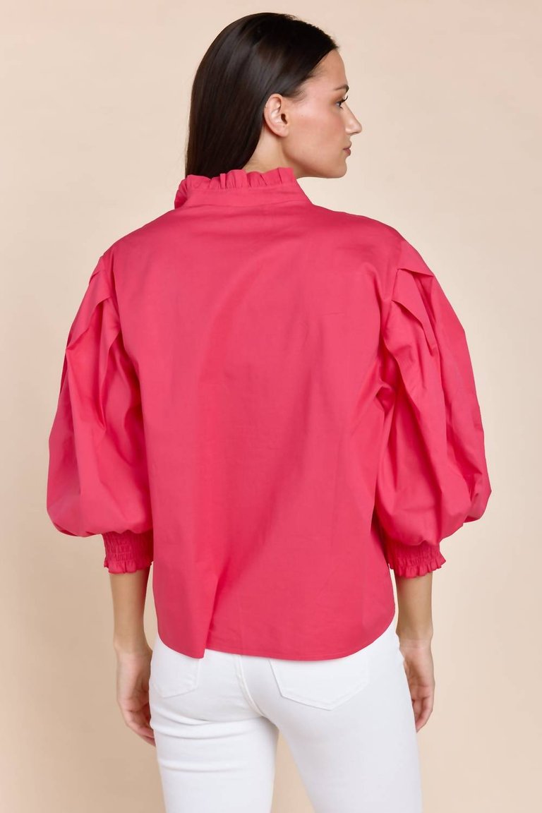 Mara Blouse In Strawberry