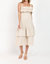 Millie Ruffle Strap Dress In Beige