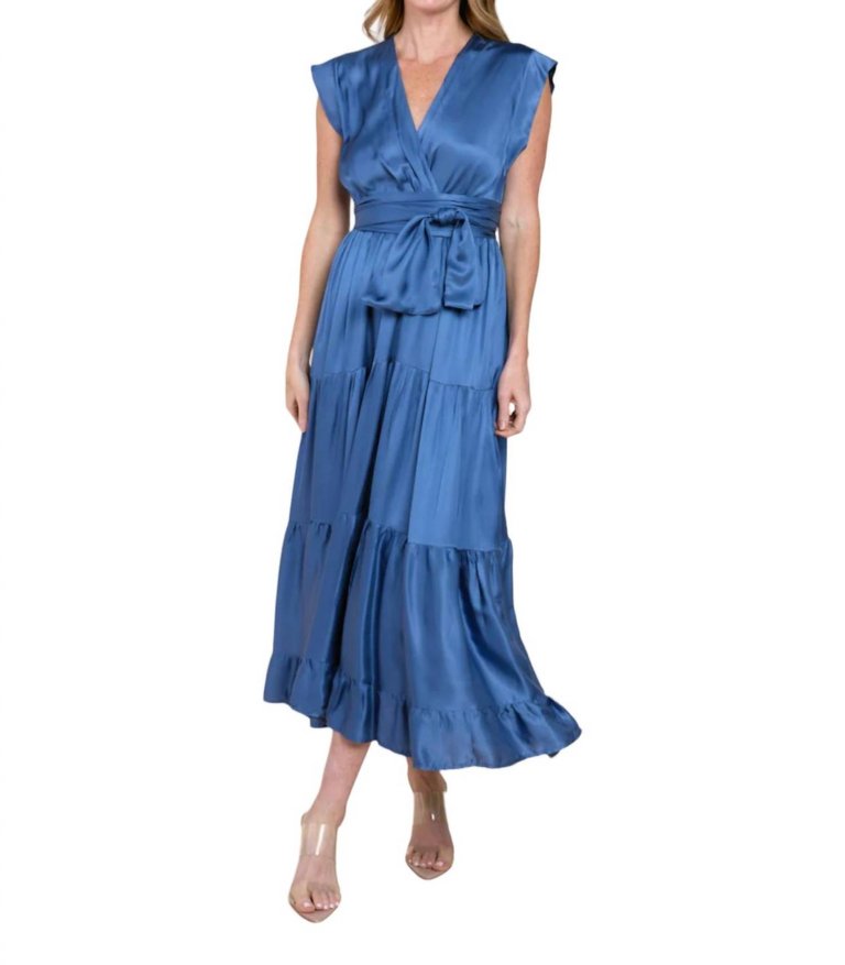 Mishal Dress In French Blue - French Blue