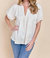 Nazim Statement Sleeve Blouse In White - White