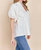 Nazim Statement Sleeve Blouse In White