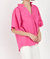 Noelia Flutter Sleeve Blouse In Fuschia