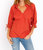 Remy Statement Sleeve Blouse In Ginger - Ginger