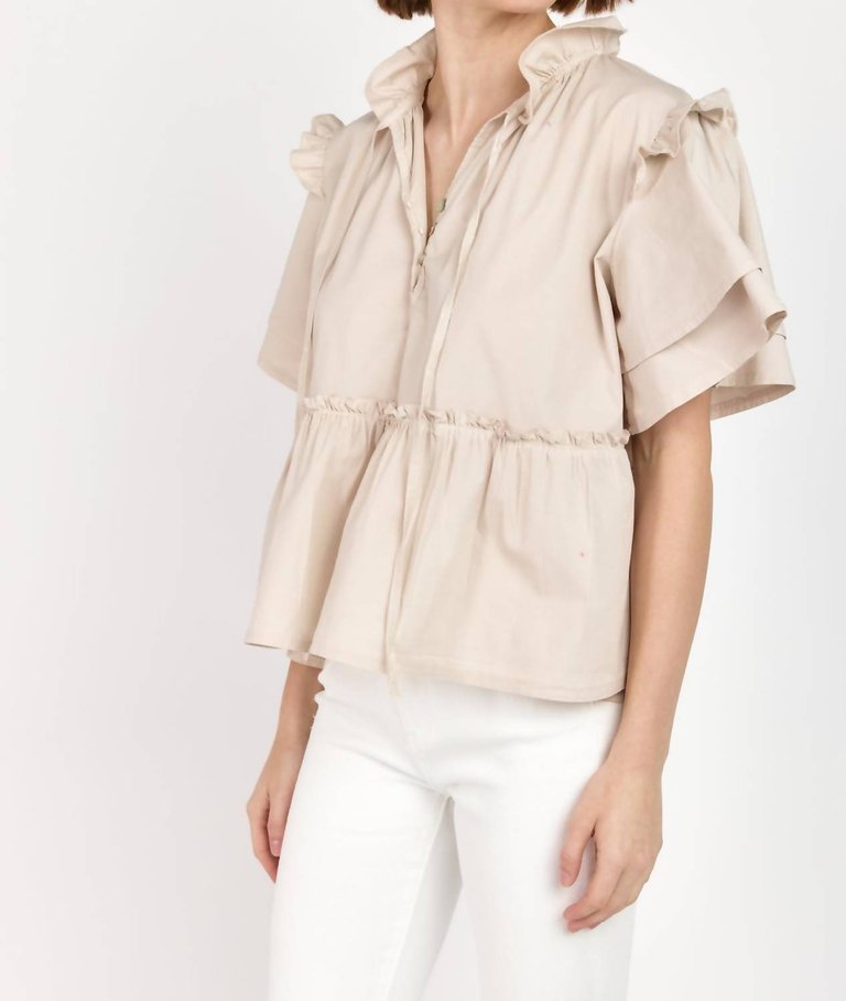 Sevila Blouse In Champagne