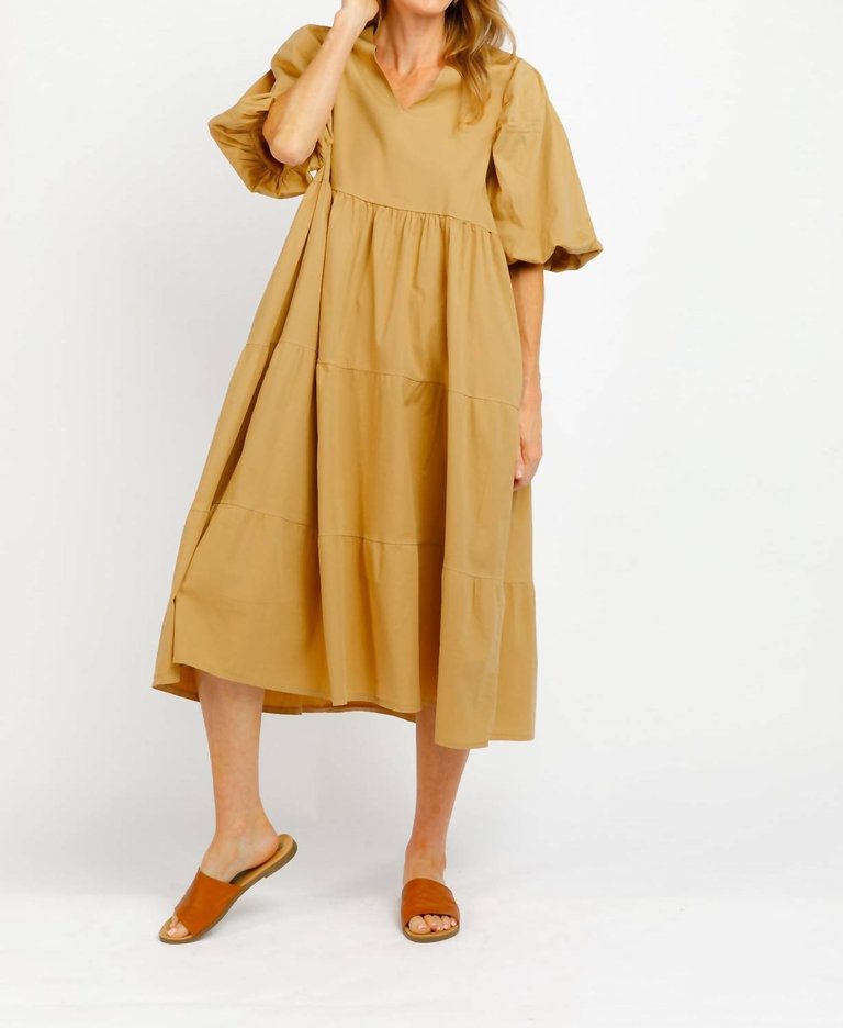 Sonora Maxi Dress In Camel - Camel