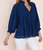 Tracy Cotton Eyelet Blouse In Navy