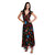 Evening Dress In Floral Motif - Multi