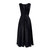 Evening Gown In Black Satin Silk