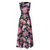 Floral Print Evening Dress - Multi