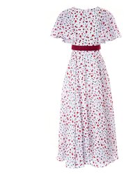 Floral Print Linen Dress