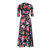 Floral Print Satin Dress