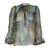 Floral Print Silk Blouse - Multicolor