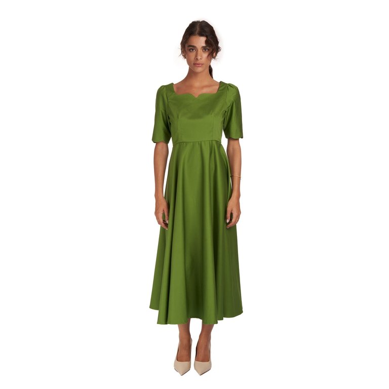 Forest Finesse Gown - Green