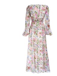 Garden Treasure Silk Gown