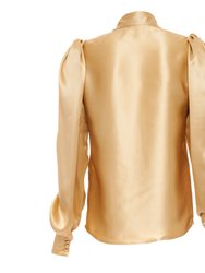 Gold Silk Blouse