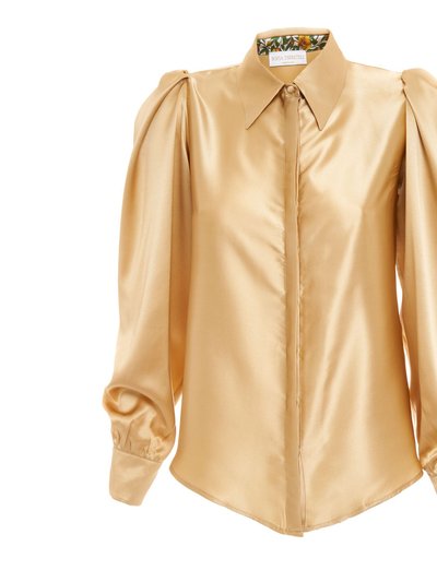 Sofia Tsereteli Gold Silk Blouse product