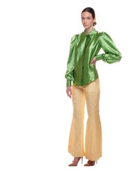 Green Silk Blouse