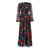 Long Silk Chiffon Dress - Multi