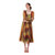 Long Silk Dress in Multicolored Patch