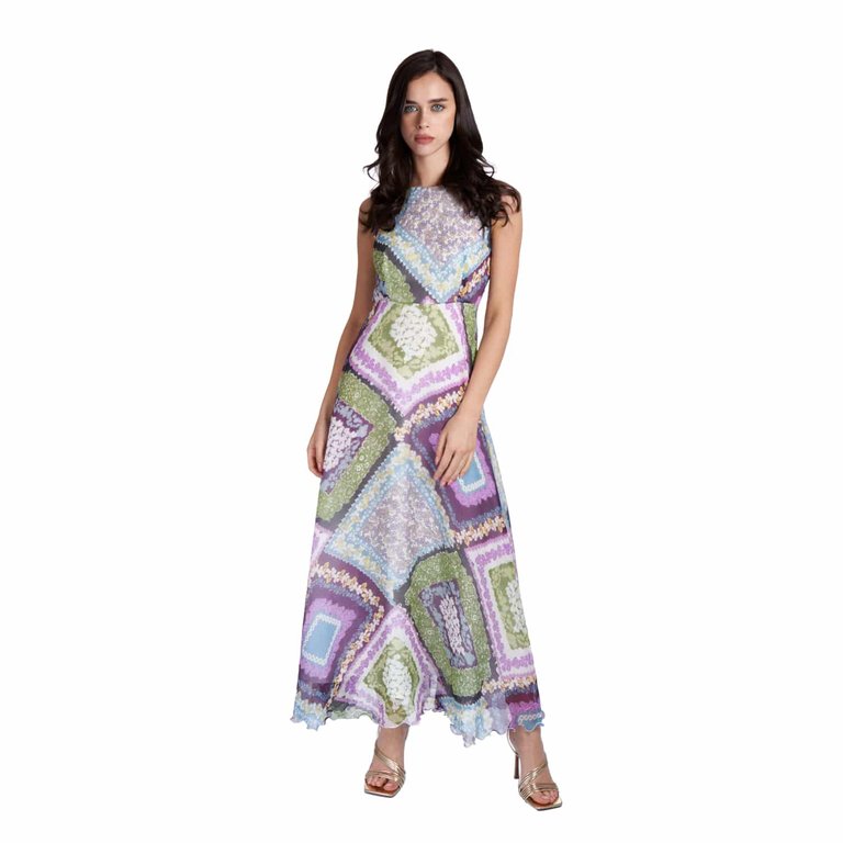 Multi-Color Silk Dress - Multicolour