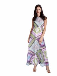 Multi-Color Silk Dress - Multicolour