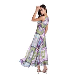 Multi-Color Silk Dress