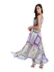 Multi-Color Silk Dress