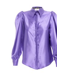 Purple Silk Blouse - Purple
